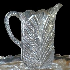 1904 "Palm Leaf" Pitcher by Higbee Glass